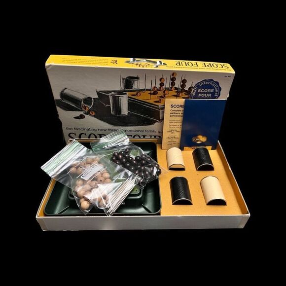 Vintage 1968 Score Four Board Game Lakeside Complete by Funtastic Inc. - Picture 3 of 3